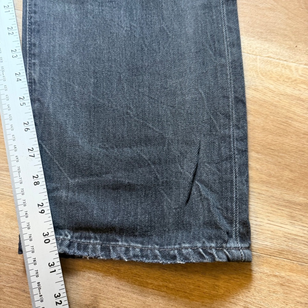Polo Ralph Lauren Sullivan Slim Jeans Mens 40x30 Black Patchwork Distressed - Picture 14 of 16